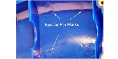 What causes ejector pin marks in injection molded .